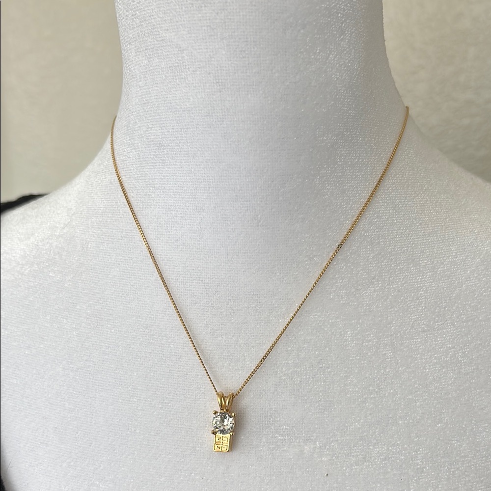 Givenchy Necklace with Crystal logo Pendant